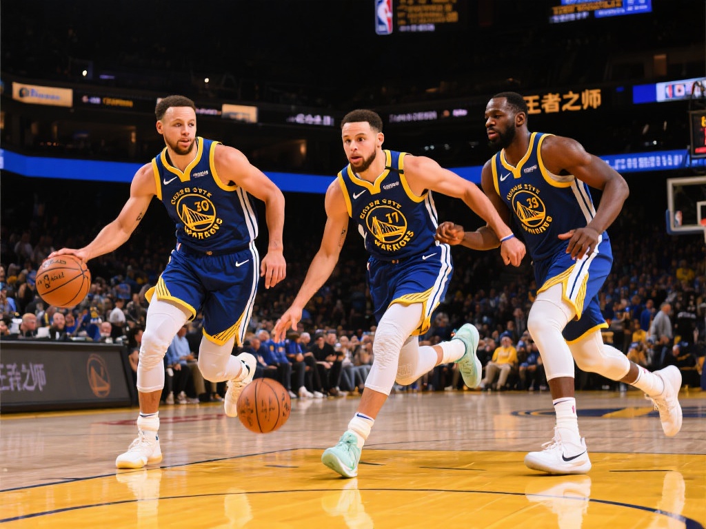 反观勇士队，他们近年来依旧是联盟的标志性